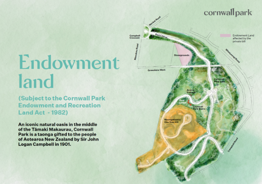 Cornwall Park map